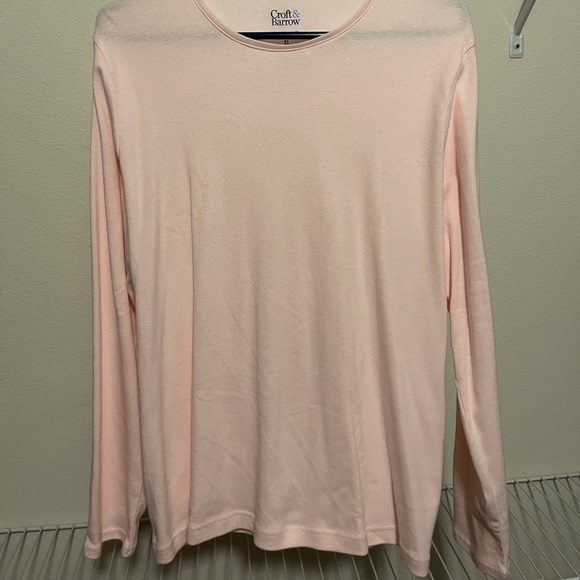 Croft and Borrow Pink Long Sleeved Tee - Picture 2 of 2